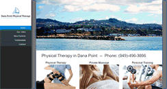 Desktop Screenshot of danapointphysicaltherapy.com