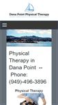 Mobile Screenshot of danapointphysicaltherapy.com